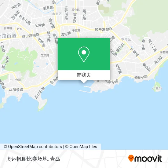 奥运帆船比赛场地地图