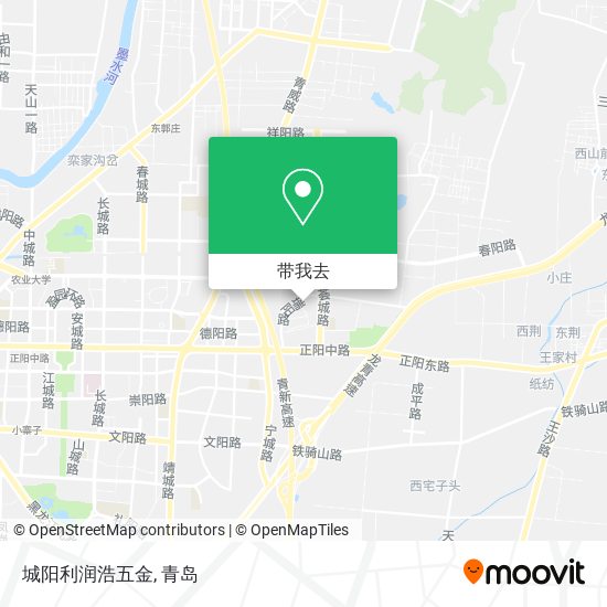 城阳利润浩五金地图