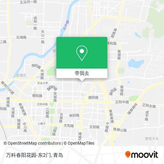 万科春阳花园-东2门地图