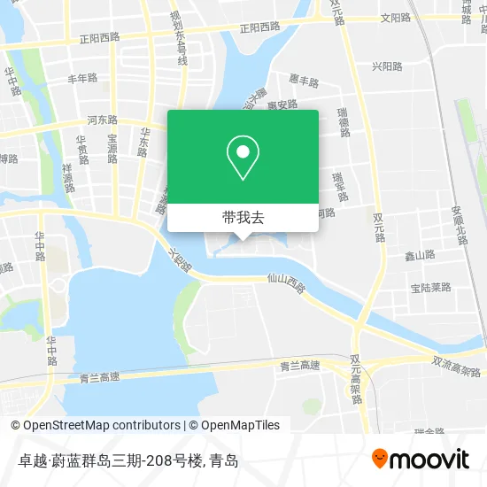 卓越·蔚蓝群岛三期-208号楼地图