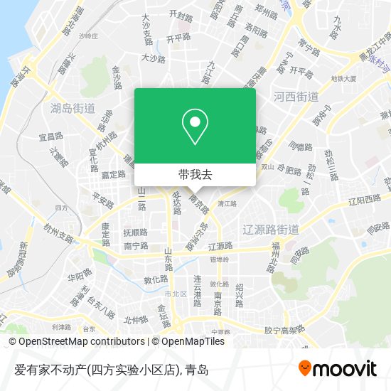 爱有家不动产(四方实验小区店)地图