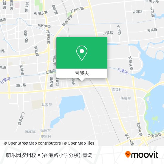 萌乐园胶州校区(香港路小学分校)地图