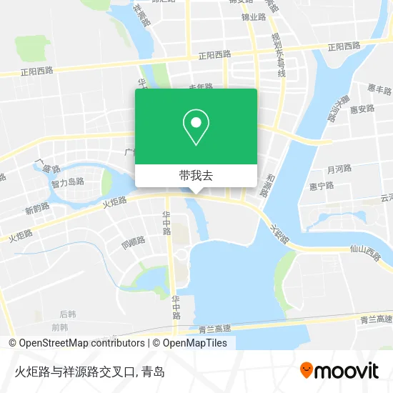 火炬路与祥源路交叉口地图