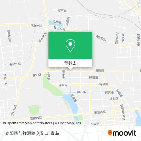 春阳路与祥源路交叉口地图