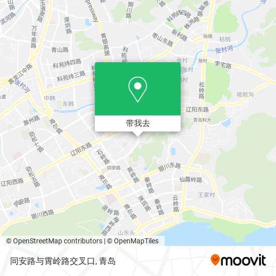 同安路与霄岭路交叉口地图