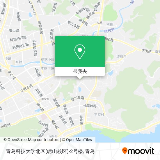 青岛科技大学北区(崂山校区)-2号楼地图