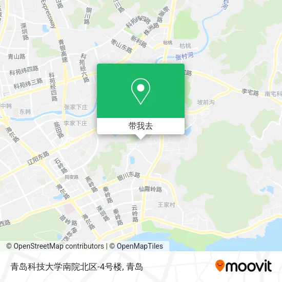 青岛科技大学南院北区-4号楼地图