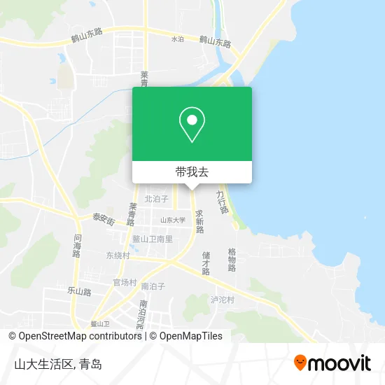 山大生活区地图