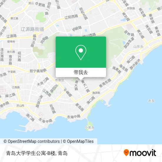 青岛大学学生公寓-B楼地图