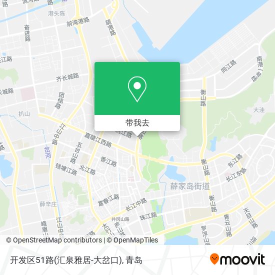 开发区51路(汇泉雅居-大岔口)地图