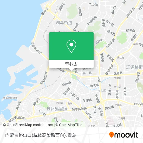 内蒙古路出口(杭鞍高架路西向)地图