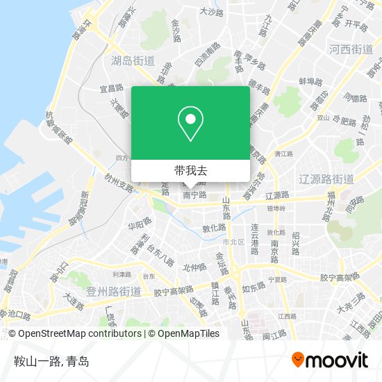 鞍山一路地图