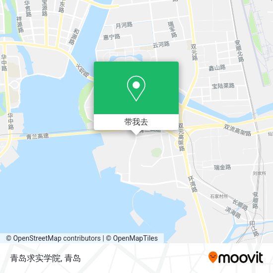 青岛求实学院地图