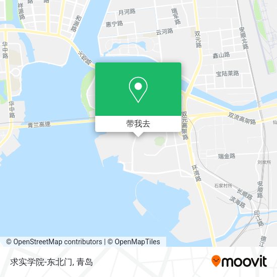 求实学院-东北门地图