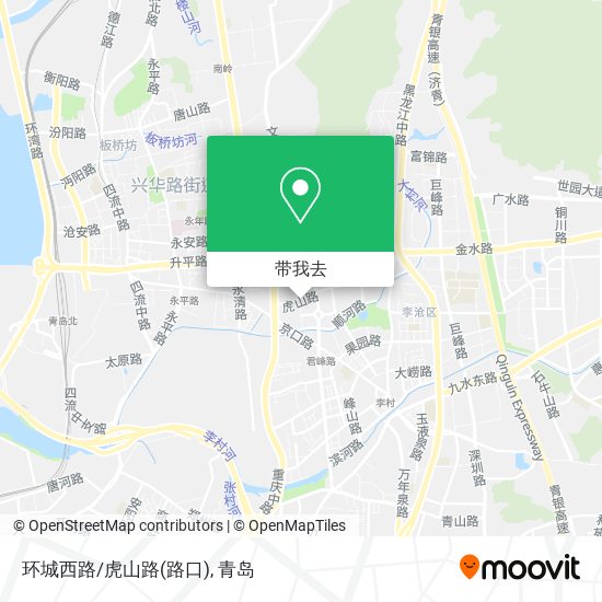 环城西路/虎山路(路口)地图