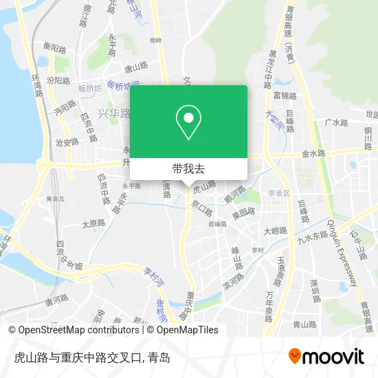 虎山路与重庆中路交叉口地图