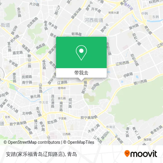 安踏(家乐福青岛辽阳路店)地图