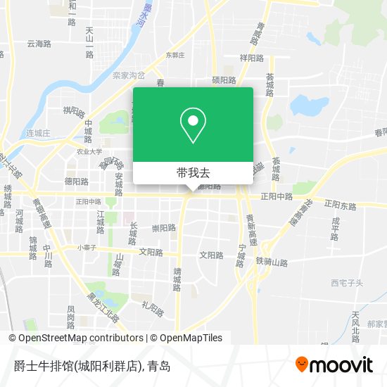 爵士牛排馆(城阳利群店)地图