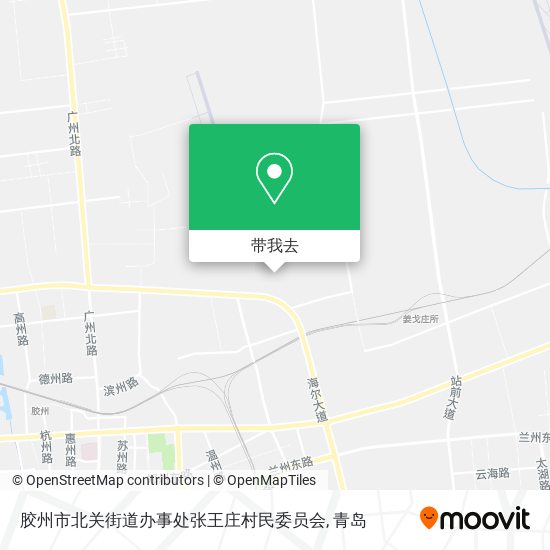 胶州市北关街道办事处张王庄村民委员会地图