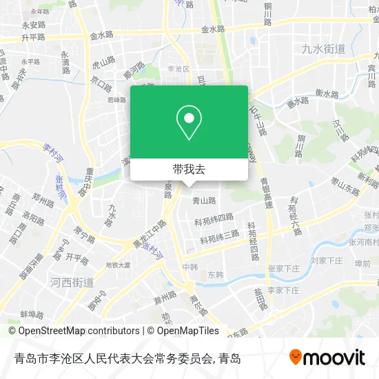 青岛市李沧区人民代表大会常务委员会地图
