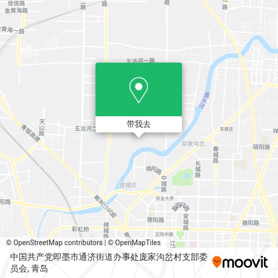 中国共产党即墨市通济街道办事处庞家沟岔村支部委员会地图