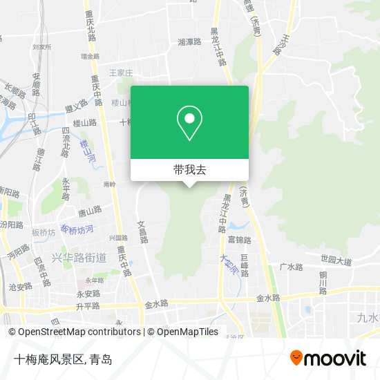 十梅庵风景区地图