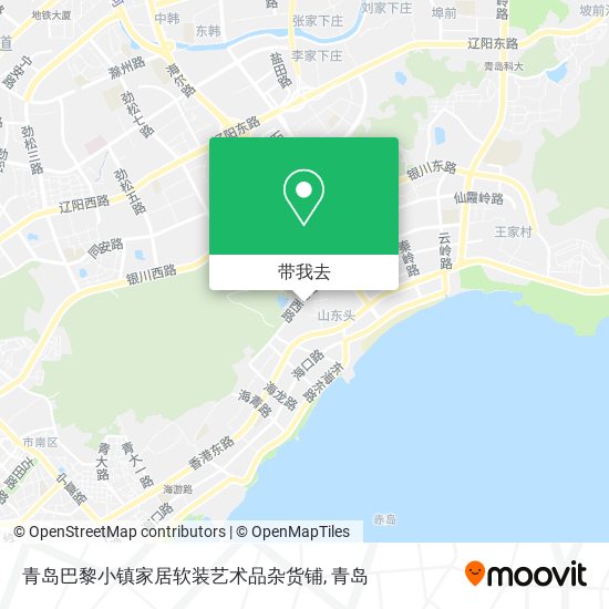 青岛巴黎小镇家居软装艺术品杂货铺地图
