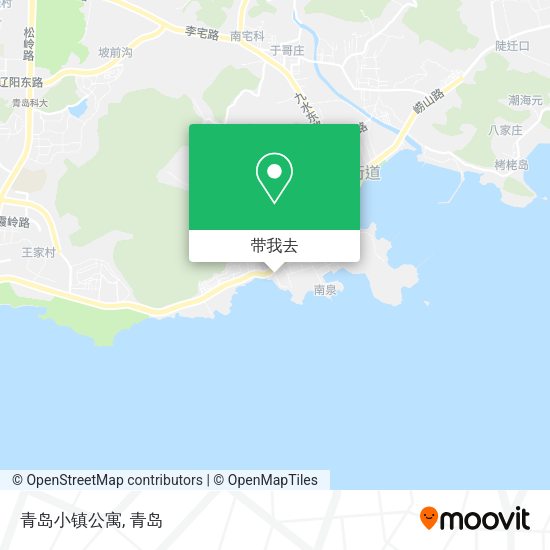 青岛小镇公寓地图