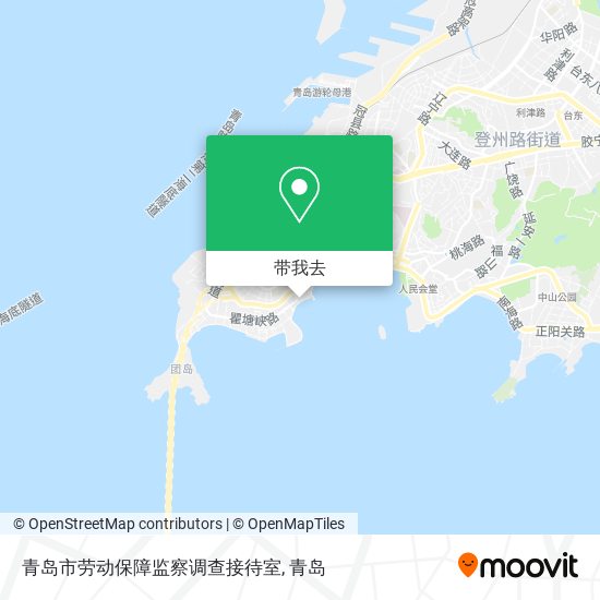 青岛市劳动保障监察调查接待室地图