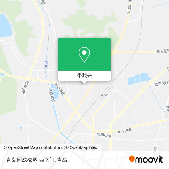 青岛同成橡塑-西南门地图