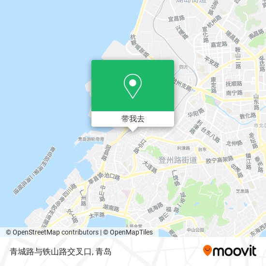 青城路与铁山路交叉口地图