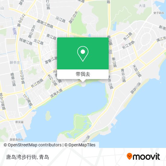 唐岛湾步行街地图