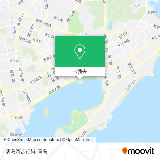 唐岛湾步行街地图
