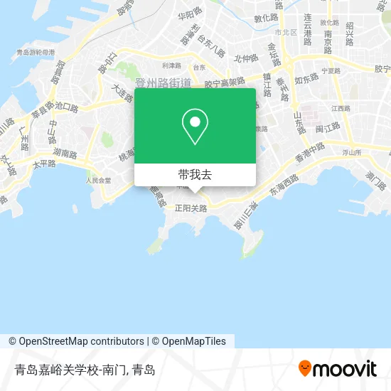 青岛嘉峪关学校-南门地图