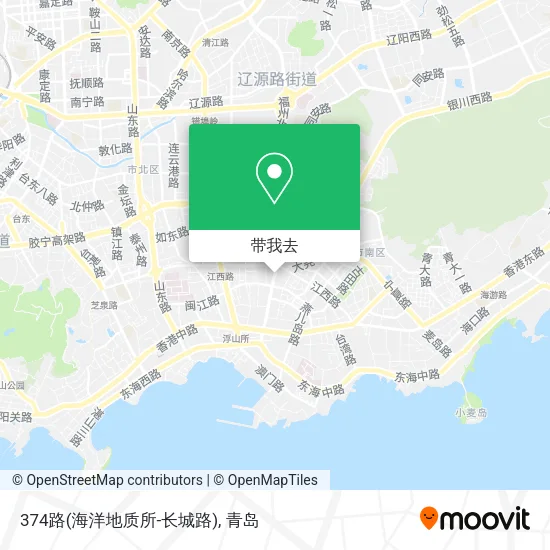 374路(海洋地质所-长城路)地图