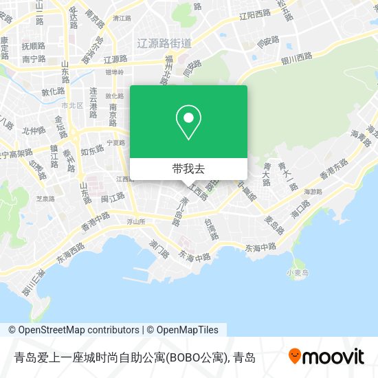 青岛爱上一座城时尚自助公寓(BOBO公寓)地图
