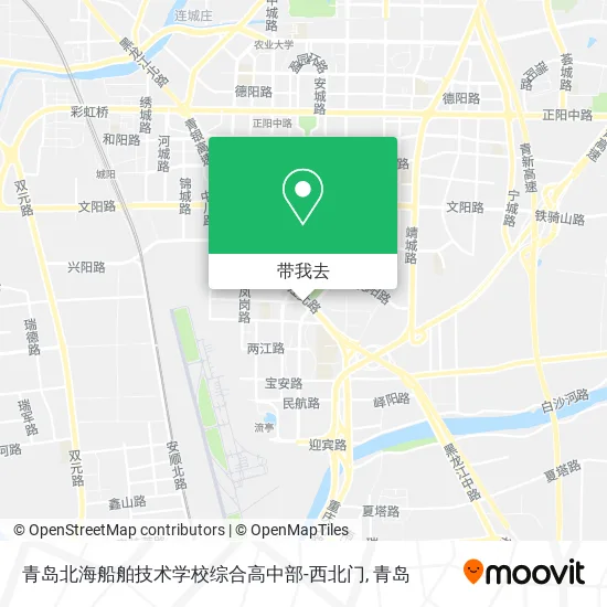 青岛北海船舶技术学校综合高中部-西北门地图