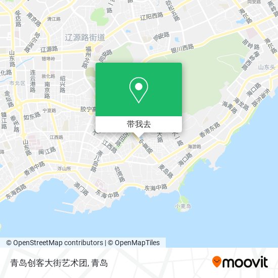 青岛创客大街艺术团地图