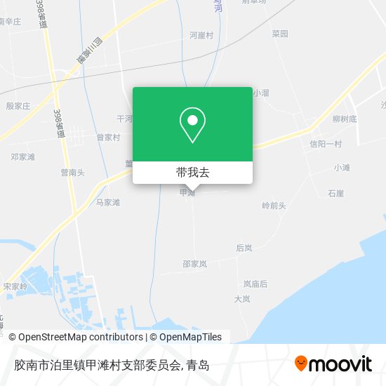 胶南市泊里镇甲滩村支部委员会地图