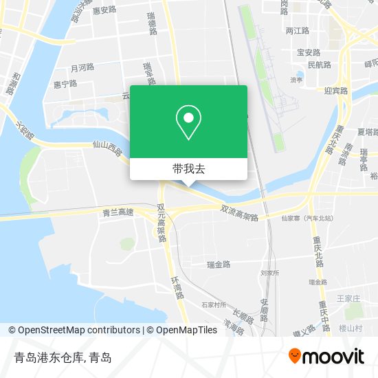 青岛港东仓库地图