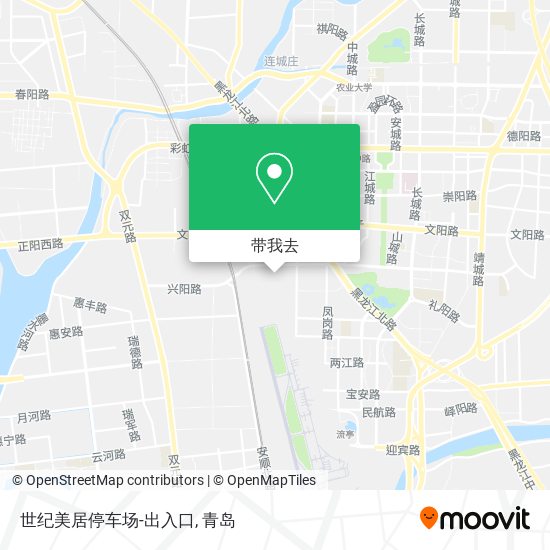 世纪美居停车场-出入口地图