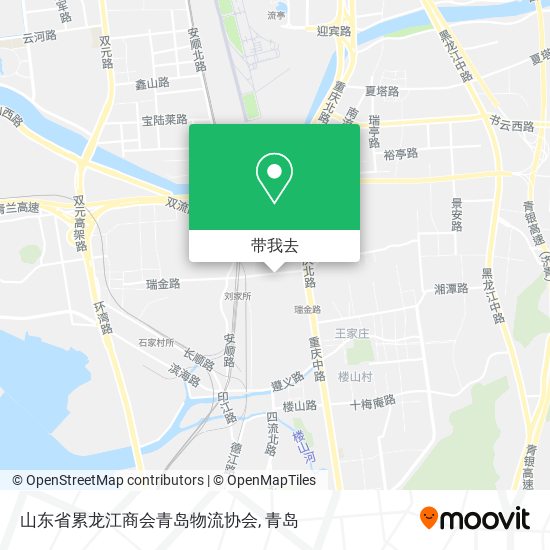 山东省累龙江商会青岛物流协会地图