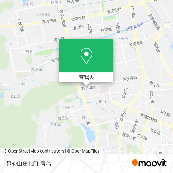 昆仑山庄北门地图