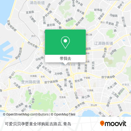 可爱贝贝孕婴童全球购延吉路店地图