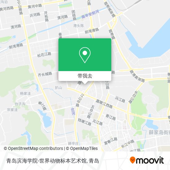 青岛滨海学院-世界动物标本艺术馆地图