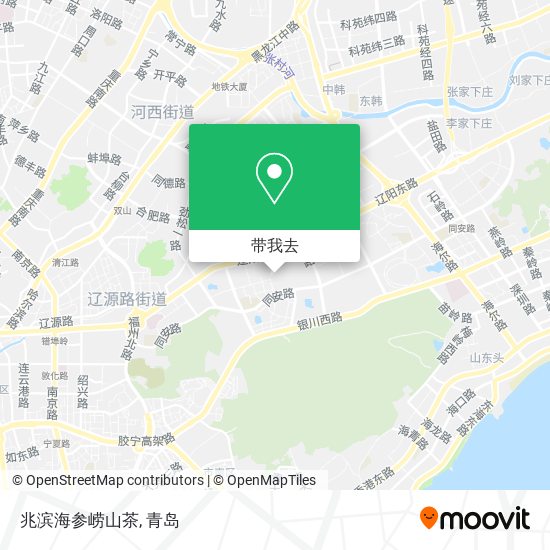 兆滨海参崂山茶地图
