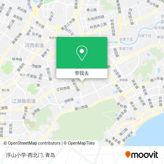 浮山小学-西北门地图
