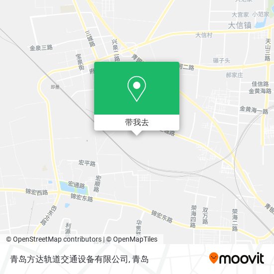 青岛方达轨道交通设备有限公司地图