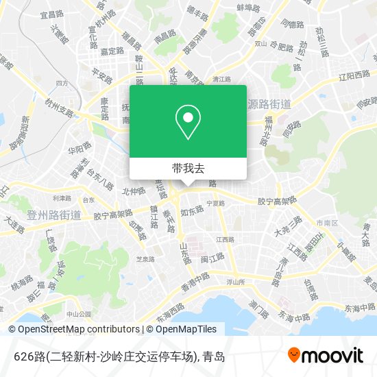 626路(二轻新村-沙岭庄交运停车场)地图