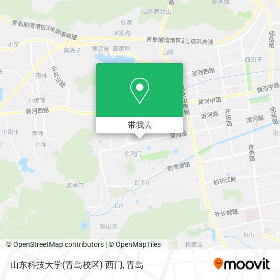 山东科技大学(青岛校区)-西门地图